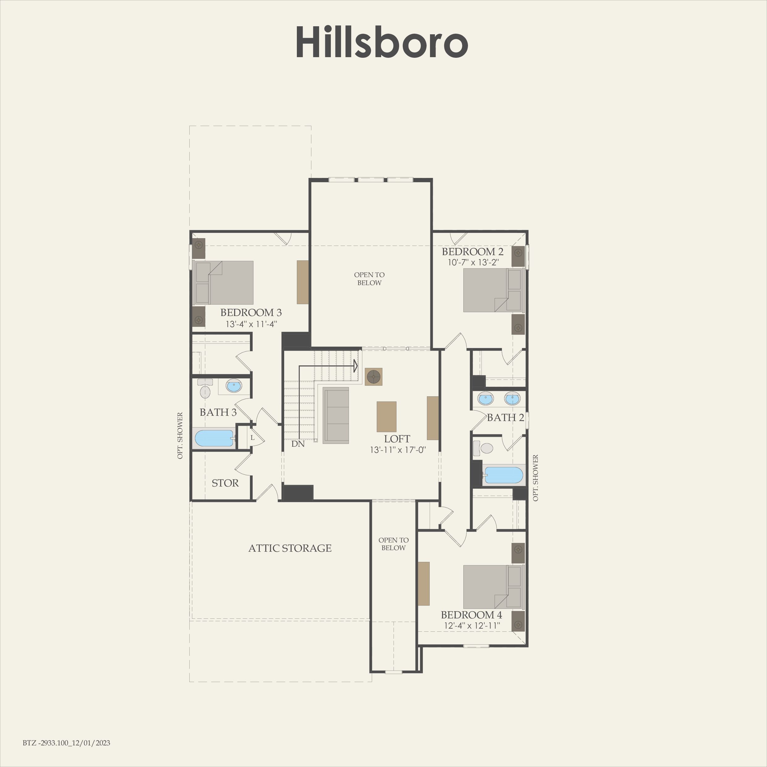 Second Floor 4 br / 3.5 ba