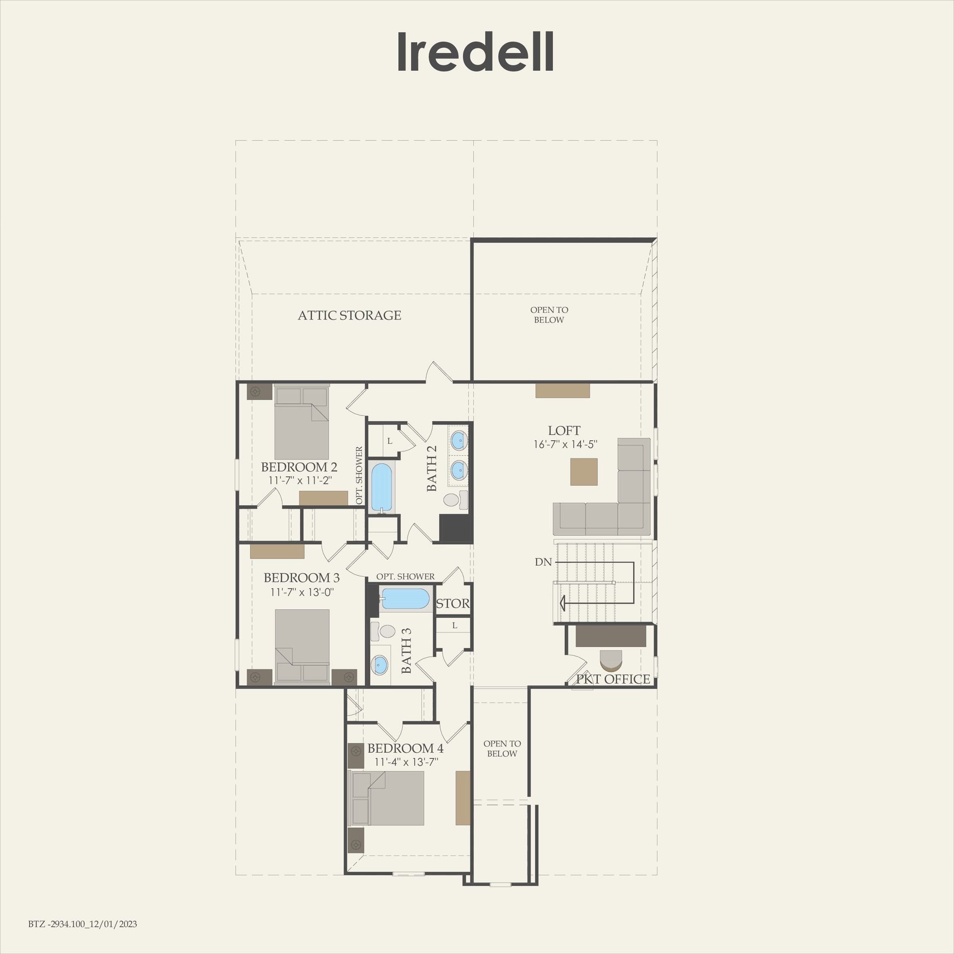 Second Floor 4 br / 3.5 ba