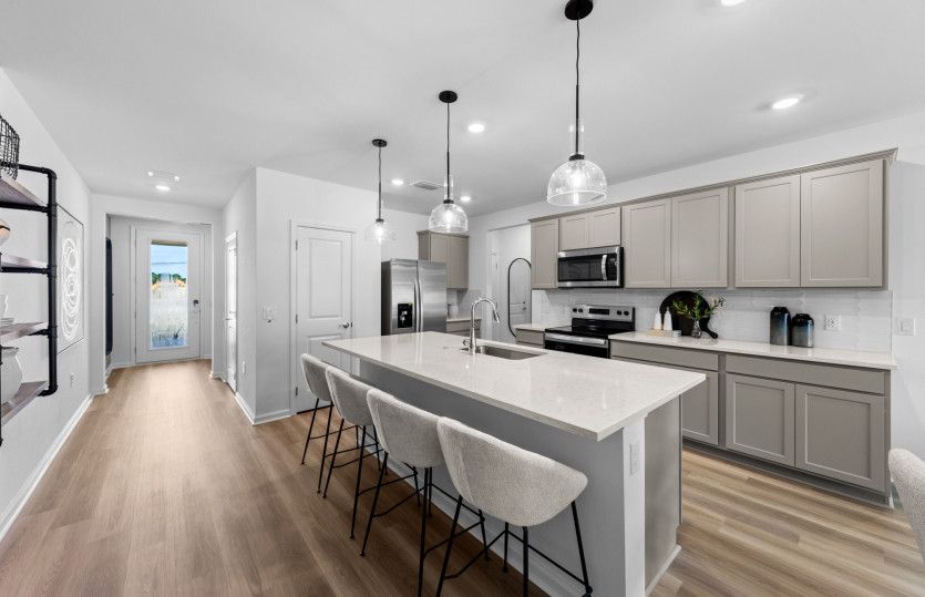Kitchen with designer finishes