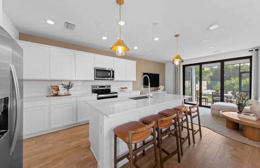 Kitchen with designer finishes