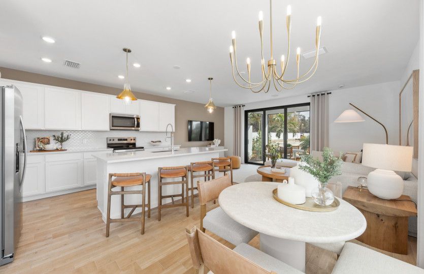 Café area located right off the kitchen | Model Representation