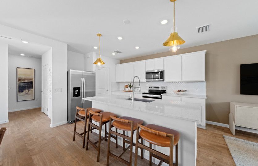 Kitchen with designer finishes