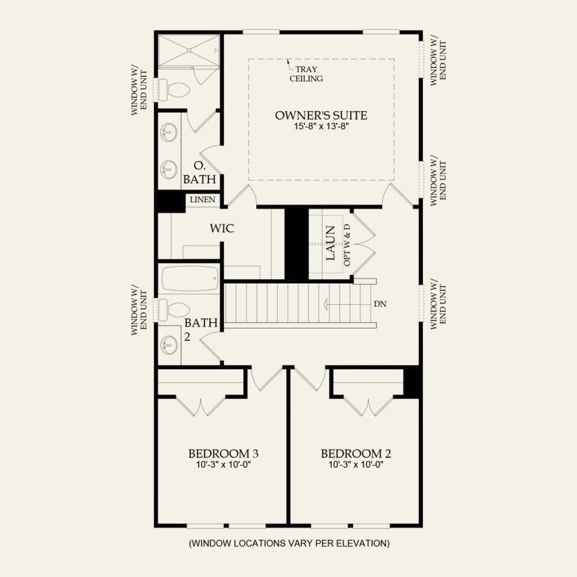 Third Floor 3 br / 2.5 ba