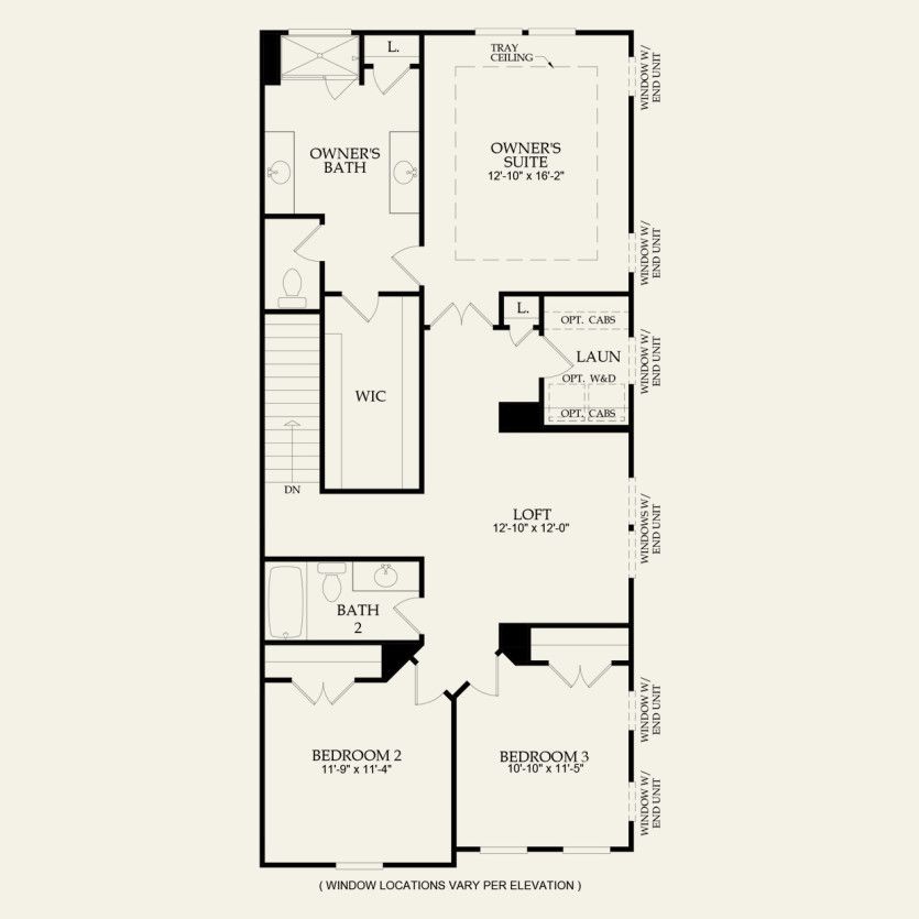 Second Floor 3 br / 2.5 ba