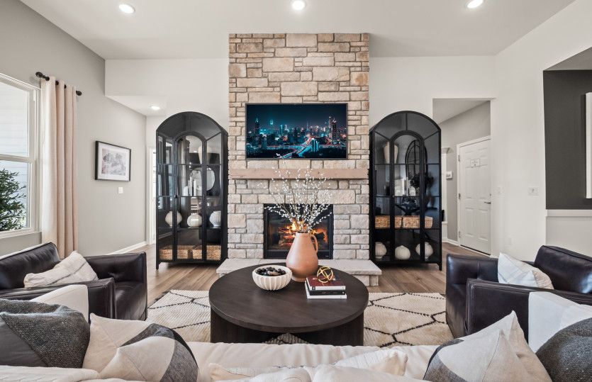 Stunning Grand Fireplace Model Representation