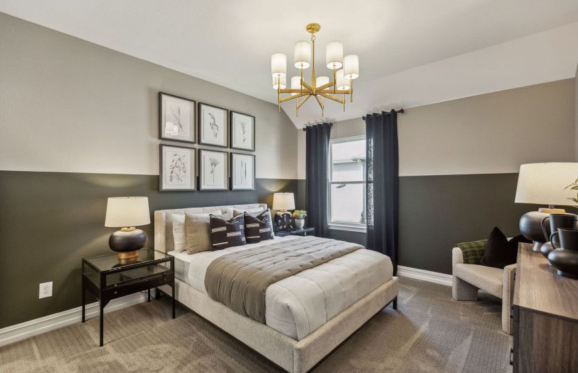 Spacious secondary bedroom*model representation