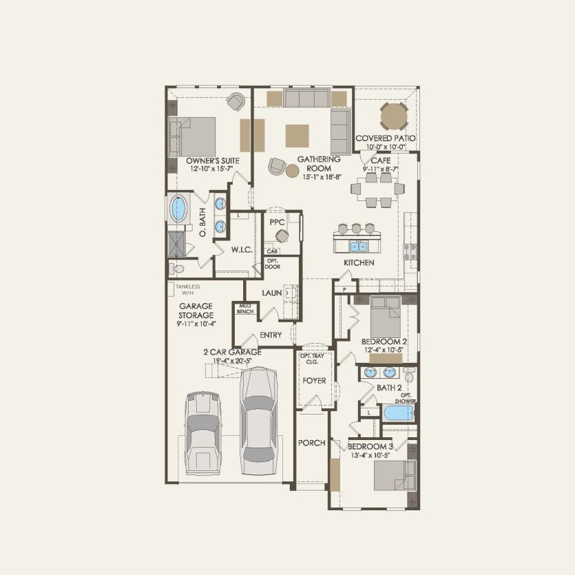 First Floor 3 br / 2 ba