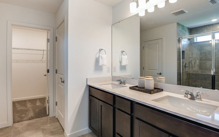 Dual Sinks & Walk-In Closet