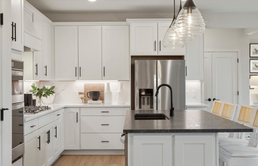 A kitchen designed for cooking, gathering, and living.