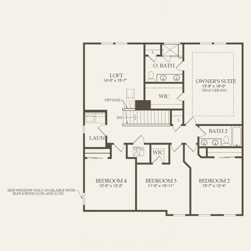 Second Floor 4 br / 3 ba