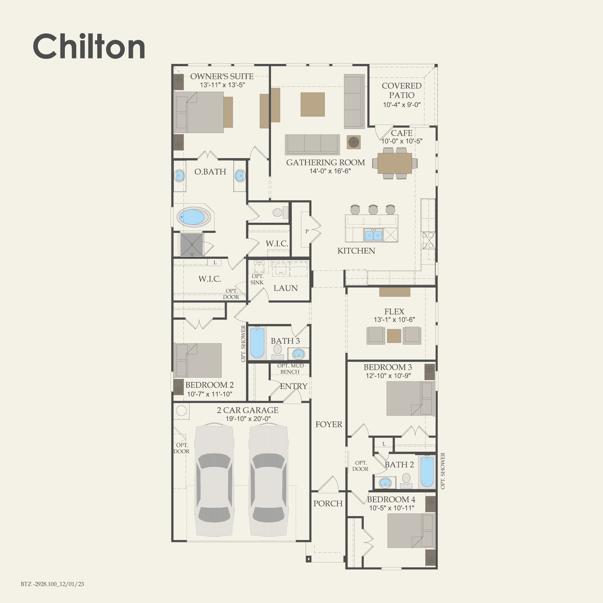First Floor 4 br / 3 ba