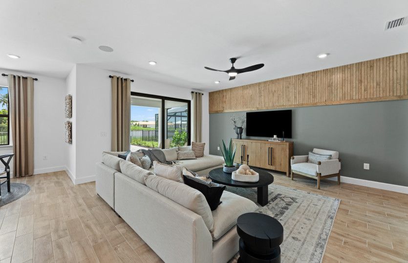 Spacious gathering room