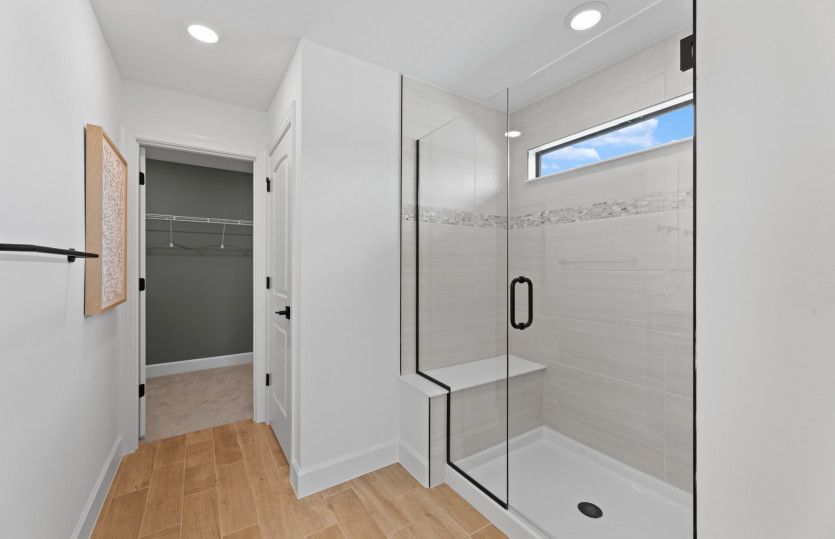 Owner's bathroom with walk-in shower