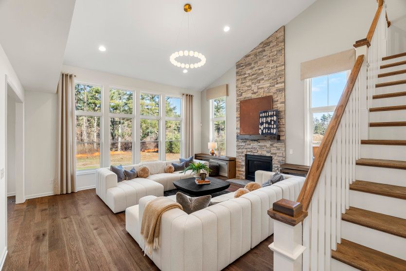 Stunning Stone Fireplace