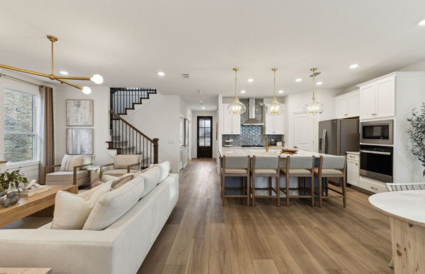 Open-concept throughout main living areas