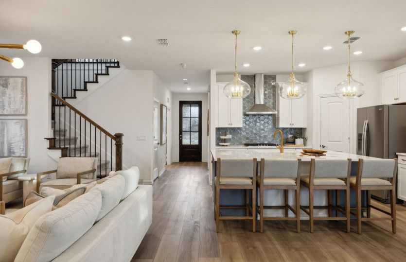 Open-concept throughout main living areas