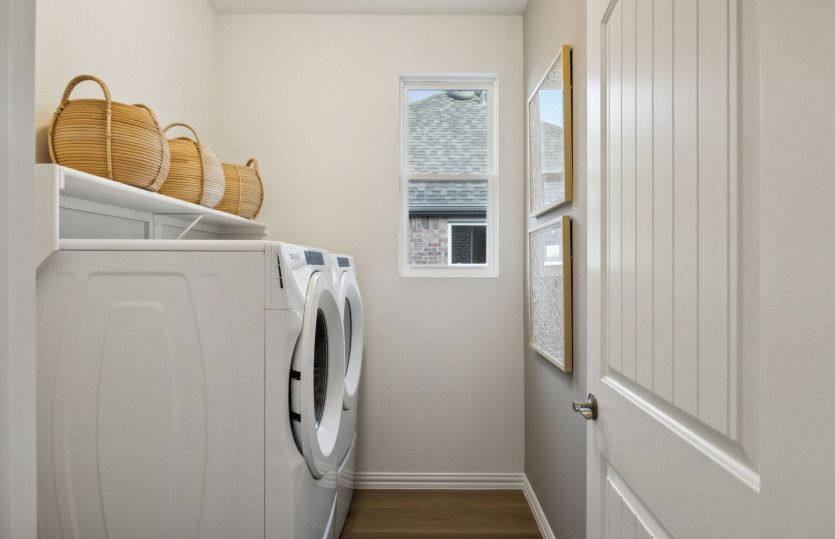 Spacious laundry room