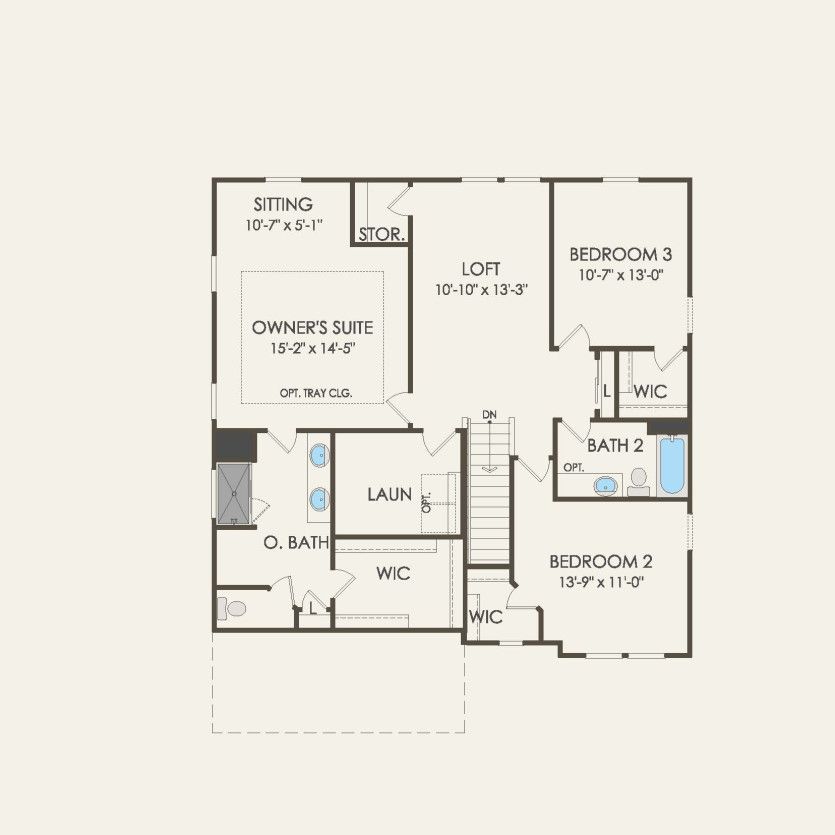Second Floor 3 br / 2.5 ba