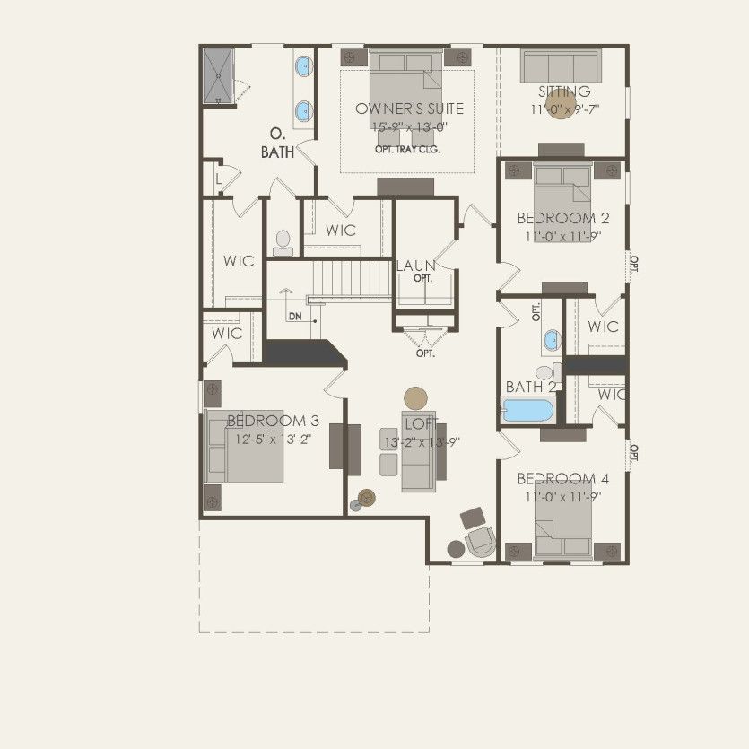 Second Floor 4 br / 2.5 ba
