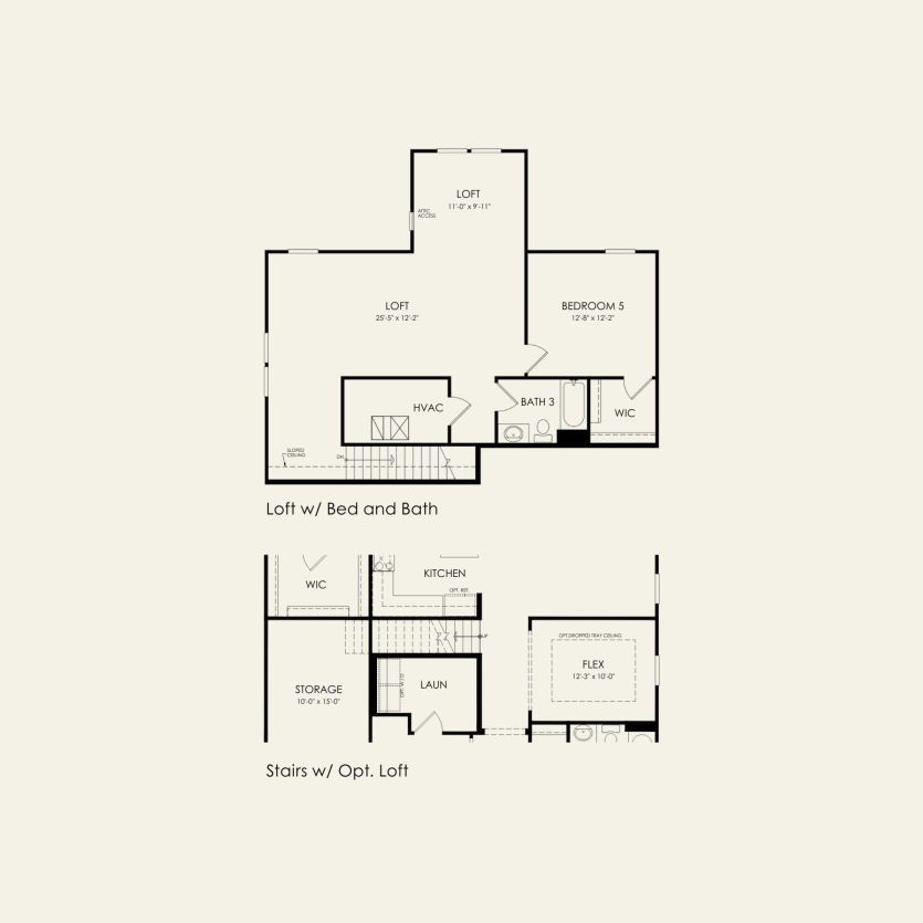 Second Floor 2 br / 2 ba
