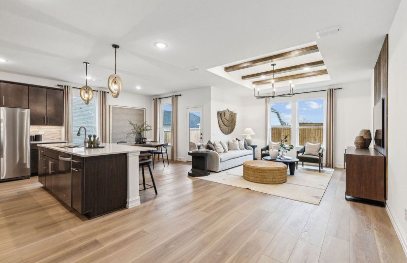 Open-concept throughout main living areas *model representation