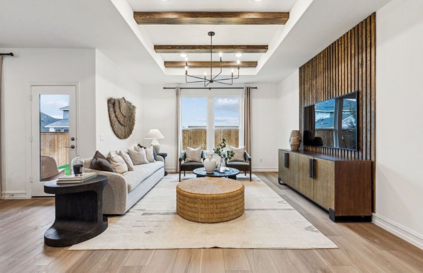 Spacious gathering room *model representation