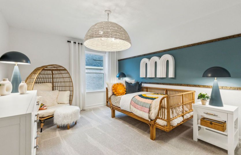 Spacious secondary bedroom *model representation