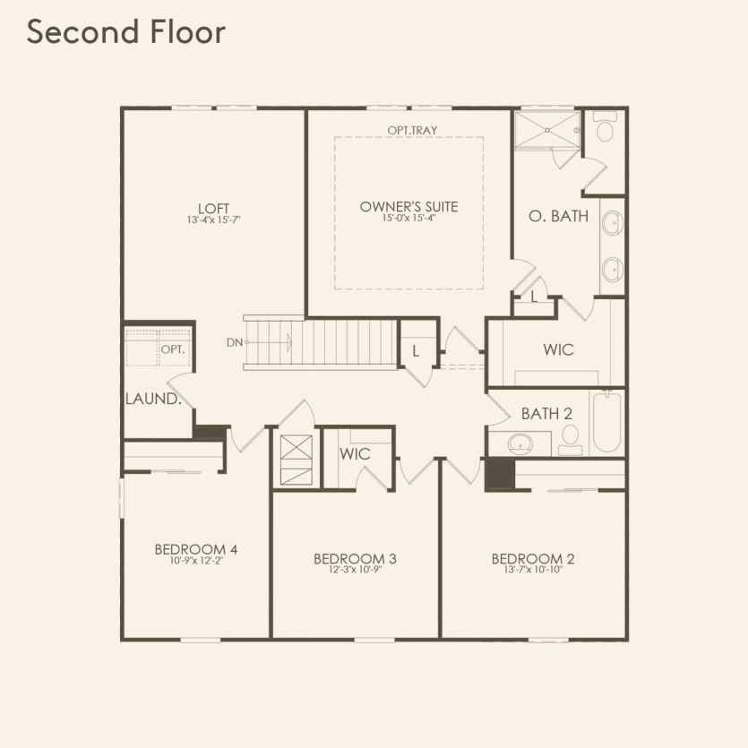 Second Floor 4 br / 2.5 ba