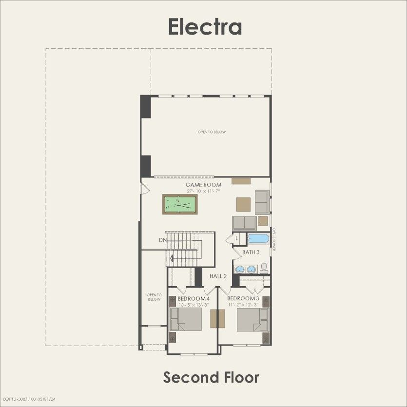 Second Floor 4 br / 3 ba