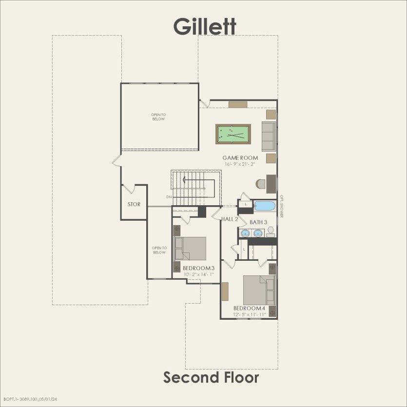 Second Floor 4 br / 3 ba