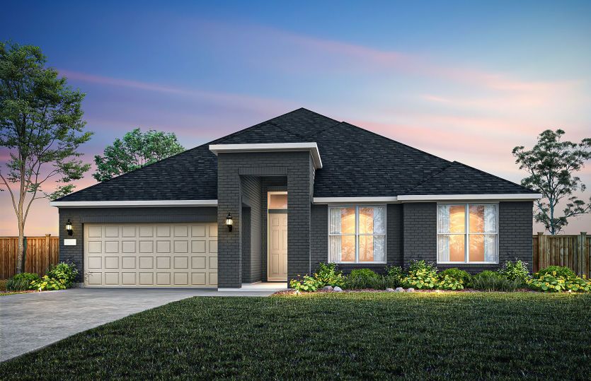 Painted Brick Home Exterior TR201