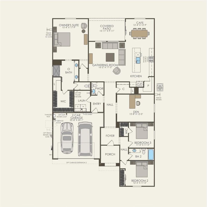 First Floor 3 br / 2.5 ba