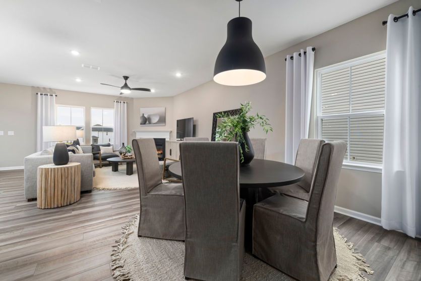 Dining Area offers extra Dining Space to Host - Model Representation