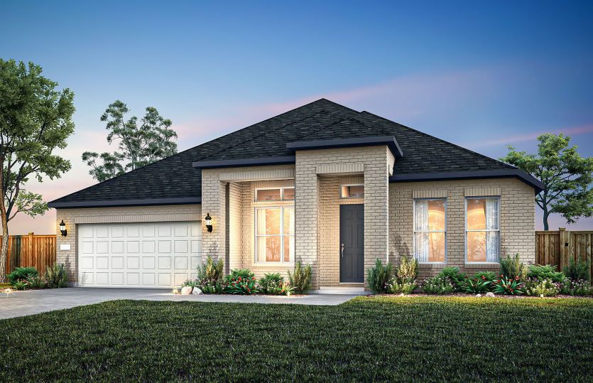 Painted Brick Home Exterior TR201