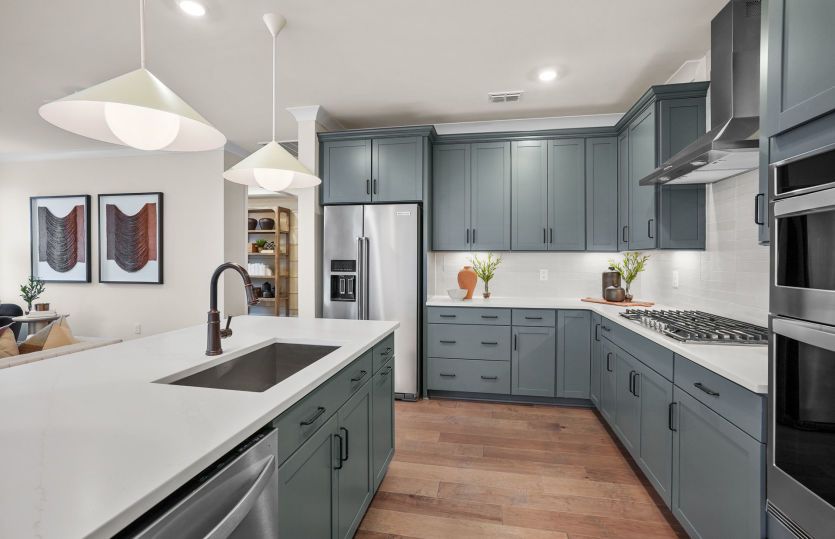 Open Kitchen with Large Island