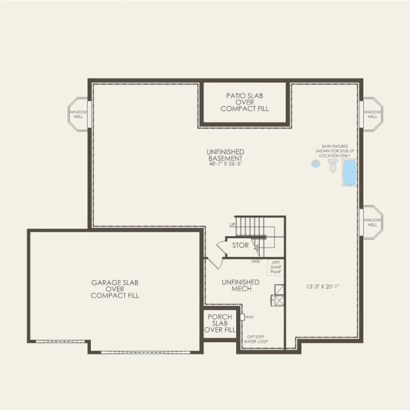 Basement 3 br / 2 ba