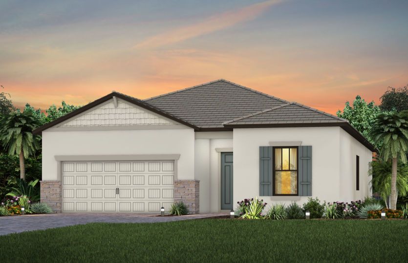 Exterior C1 with stone