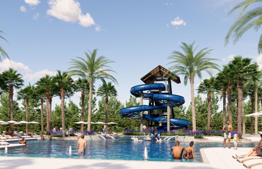 Resort-Style Pool Rendering