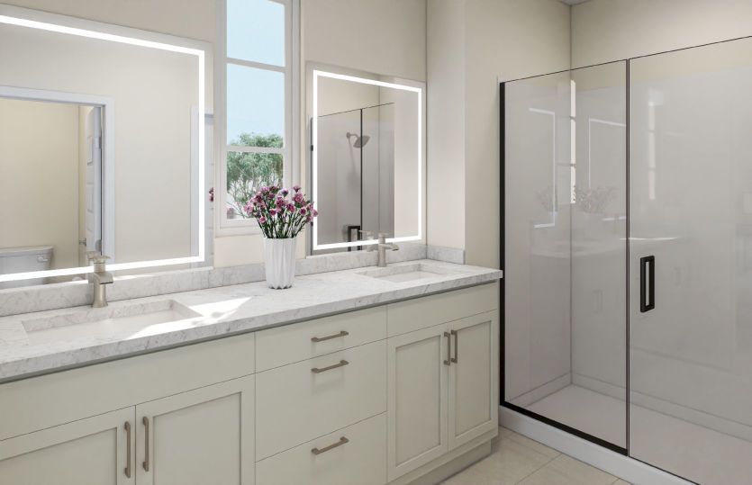 Plan 3 Owner's Bathroom (Color Package 1)