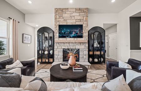 Stunning Stone Fireplace