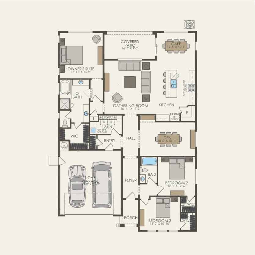 First Floor 3 br / 2 ba