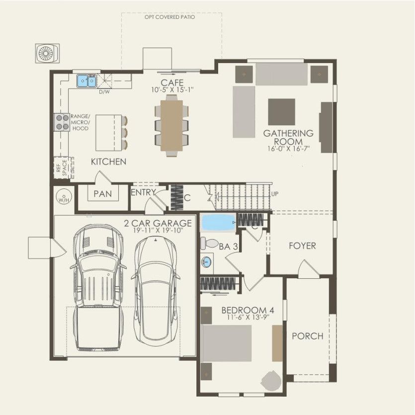 First Floor 4 br / 3 ba