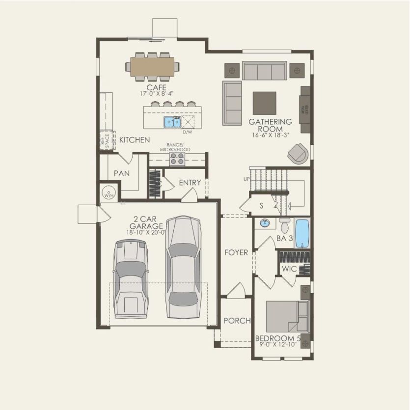 First Floor 5 br / 3 ba