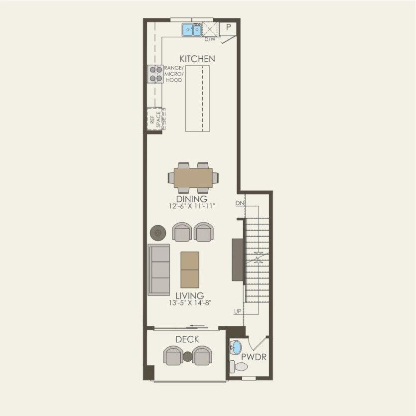 Second Floor 2 br / 2.5 ba