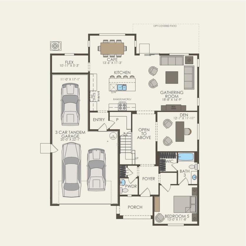 First Floor 5 br / 3.5 ba