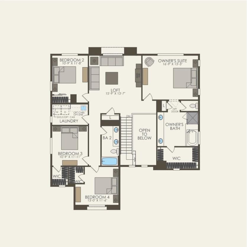 Second Floor 5 br / 3.5 ba