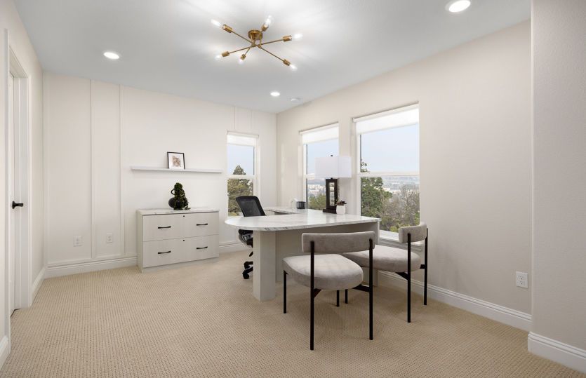 Versatile flex space for lounging or working