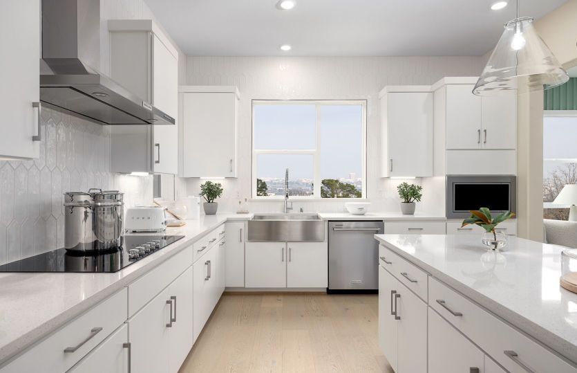 Sunlit kitchen