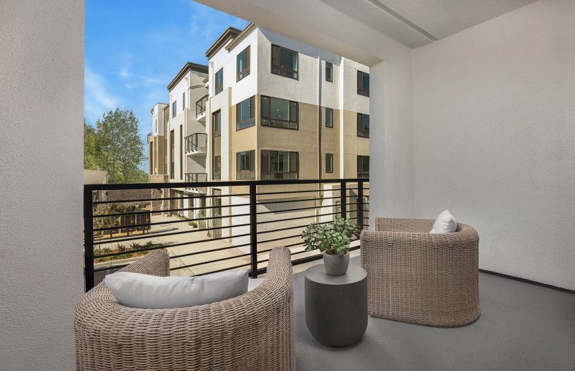 Balcony off kitchen