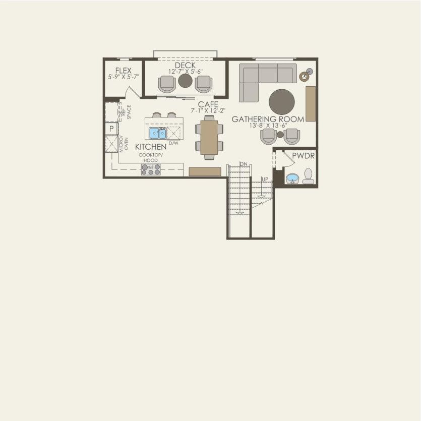 Second Floor 2 br / 2.5 ba
